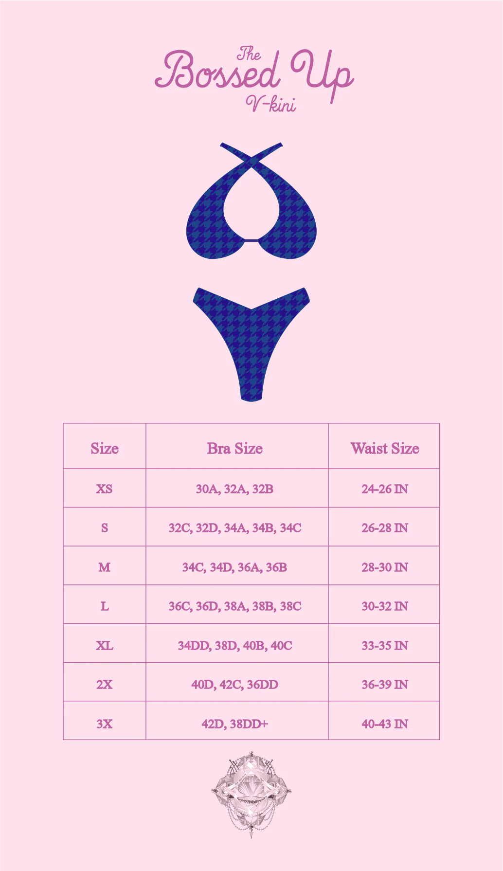 Bossed Up V-Kini Top in Sapphire - Image 9