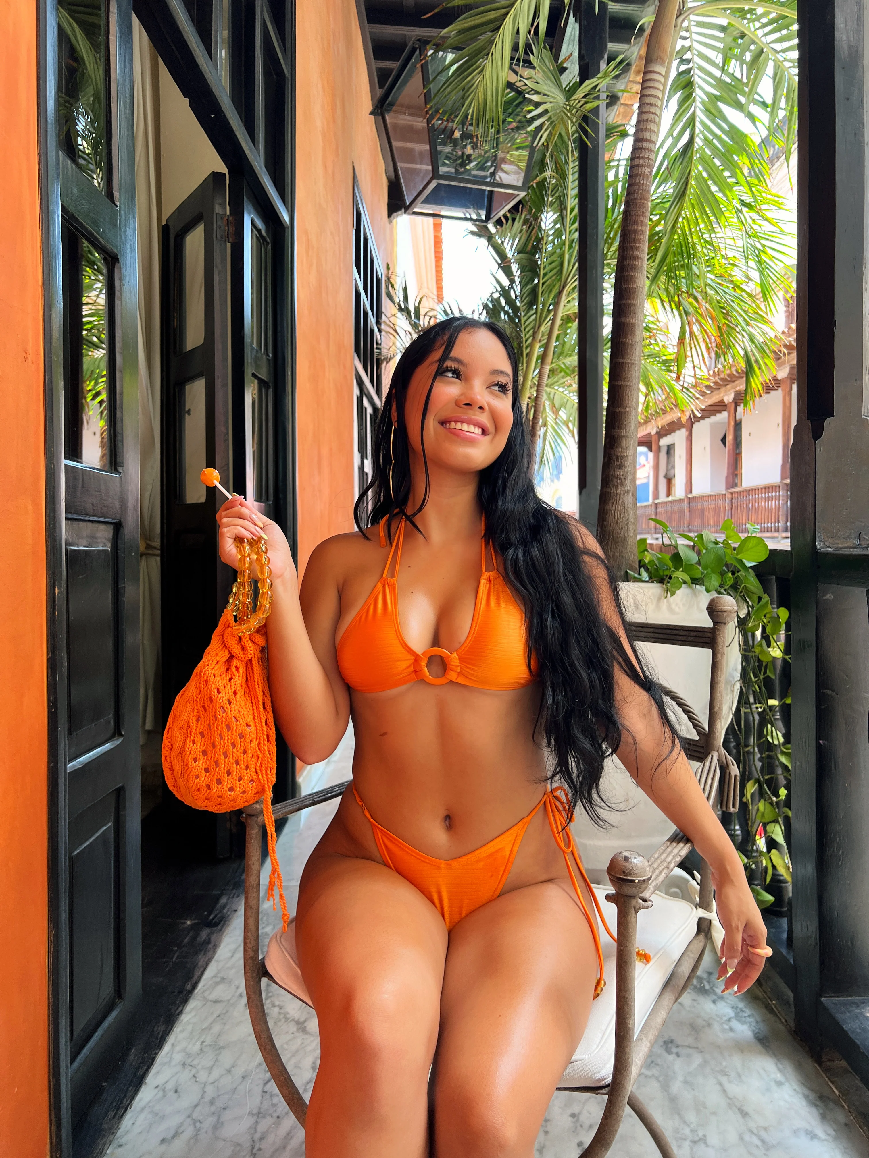 Lucia V-Kini Bottom in Naranja - Image 5