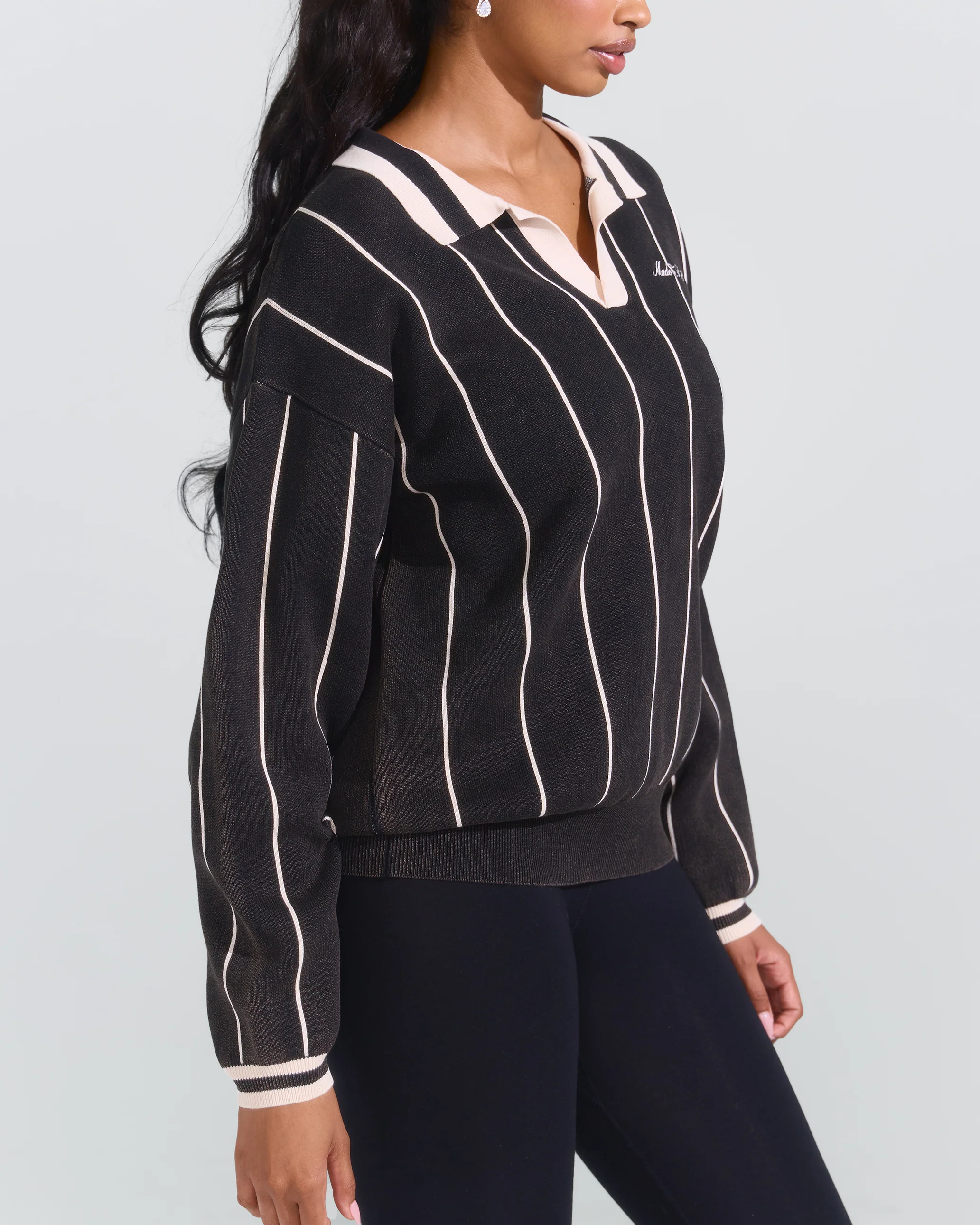 Made In Hell Striped Sweater - Image 4