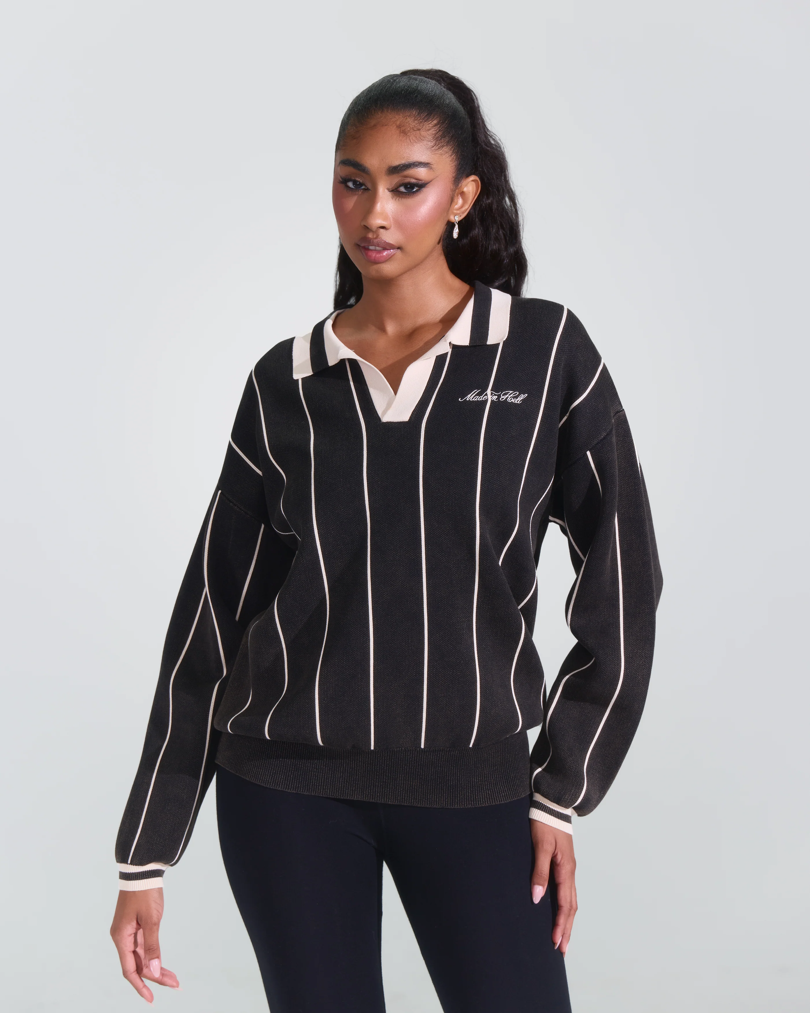 Made In Hell Striped Sweater - Image 5