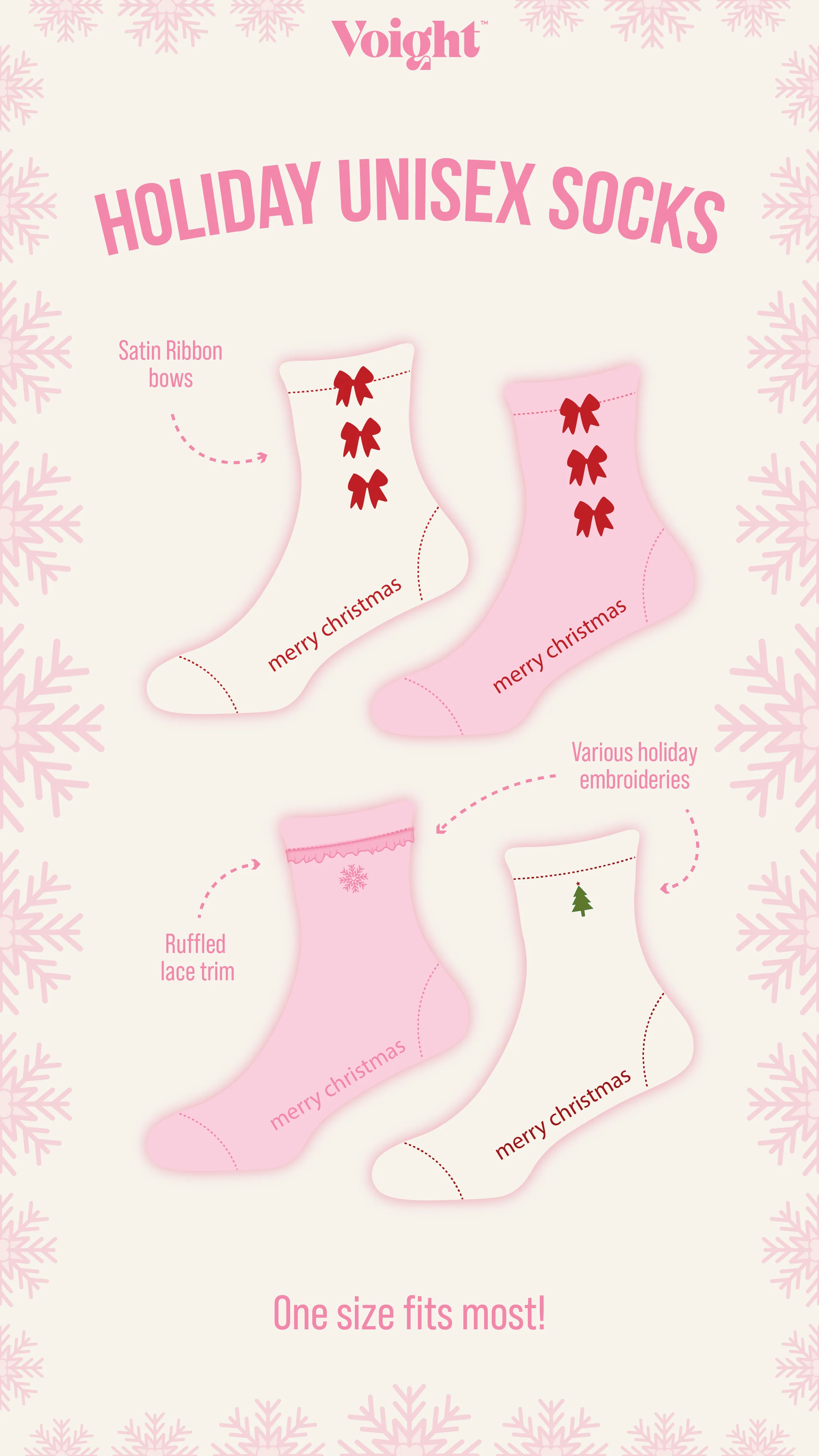 Pink Bow Socks - Image 3