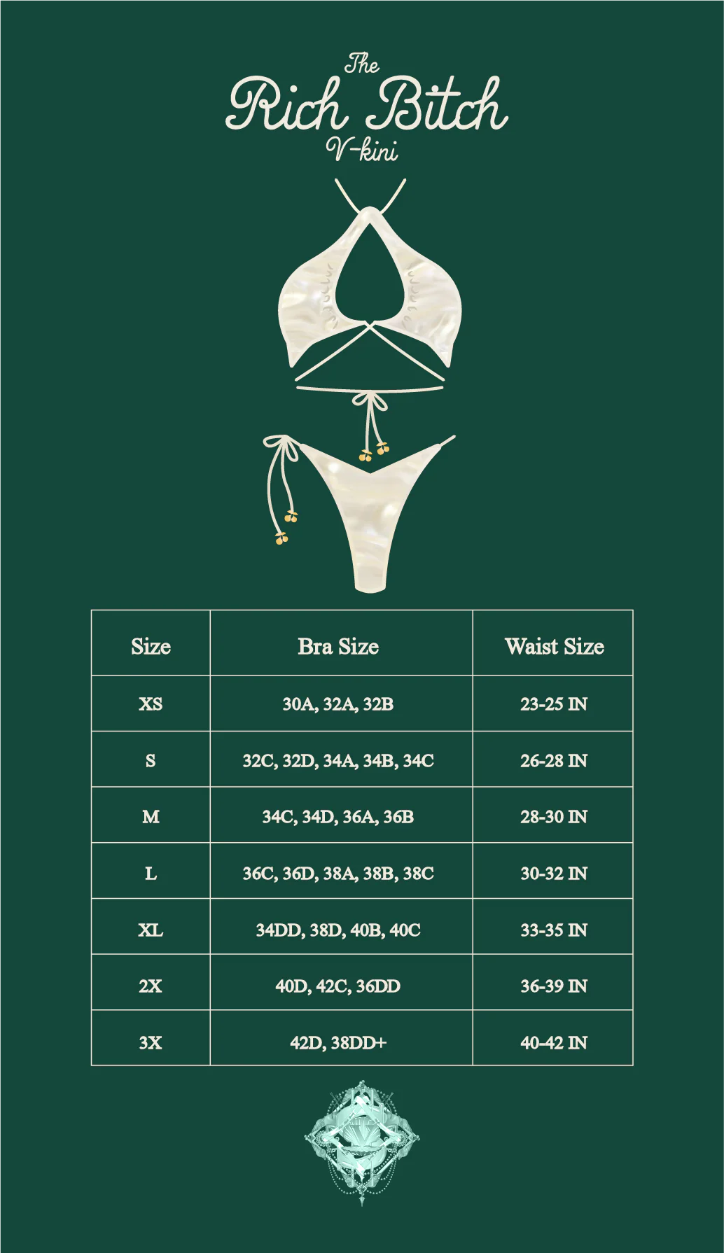 Rich Bitch V-Kini Bottom in Pearl - Image 9