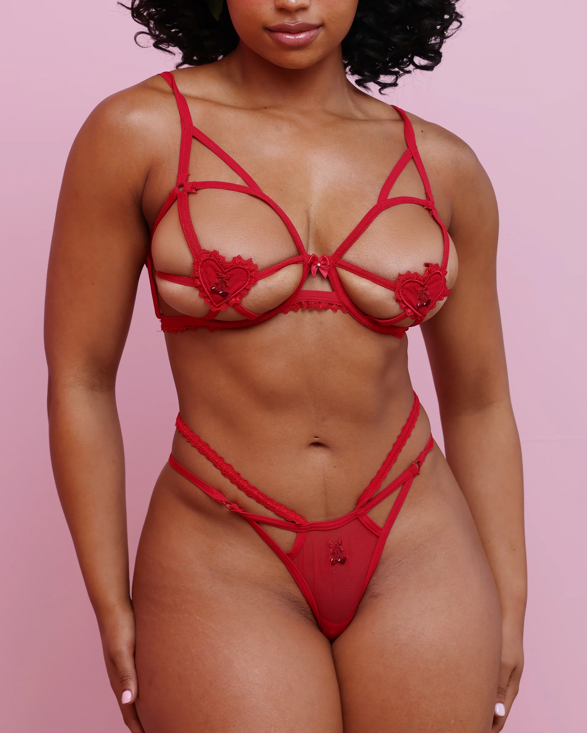 Scarlet Lingerie Set in Red - Image 8