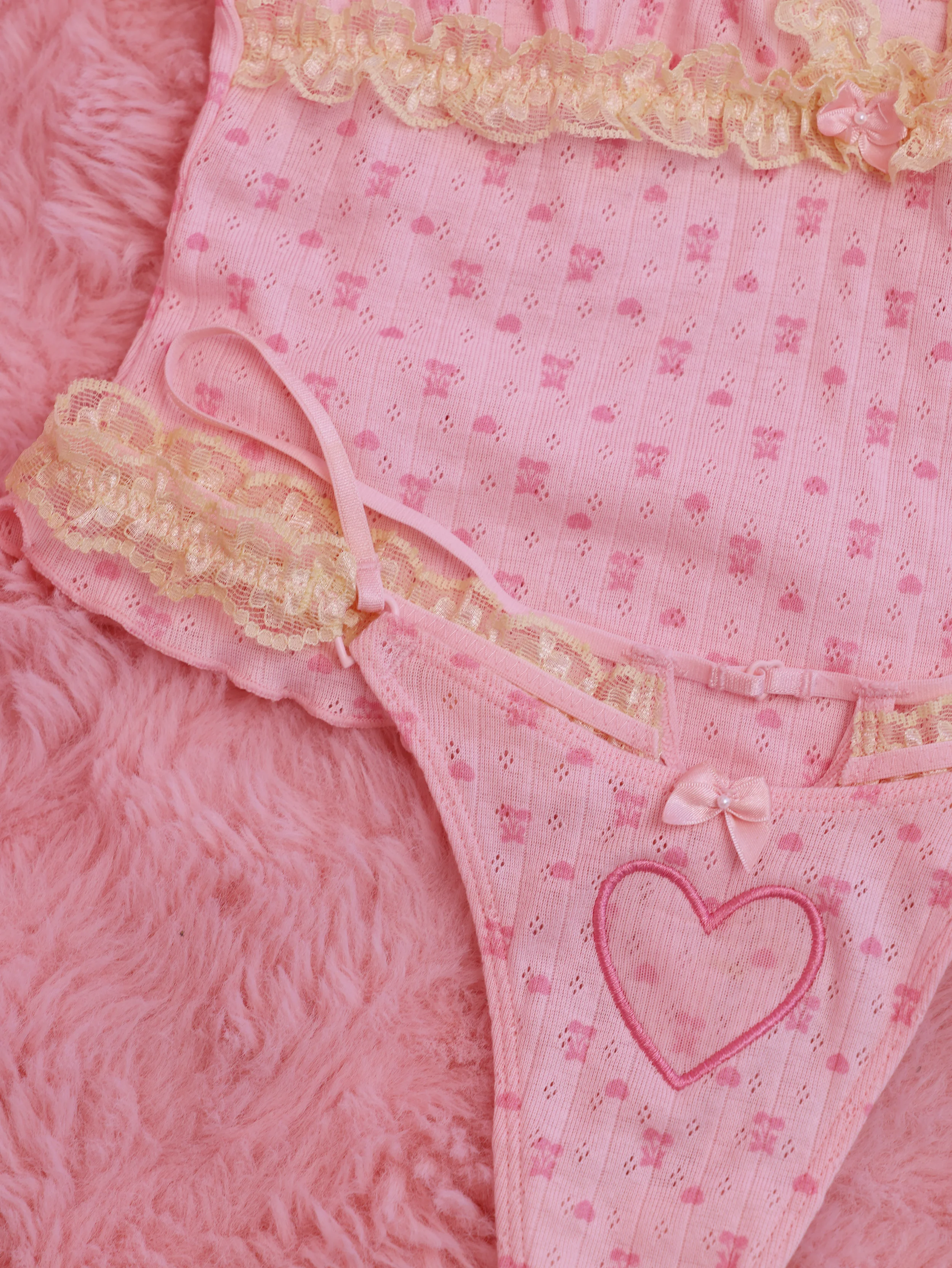 Shelley Tank + Panty Set in Pink - Image 6